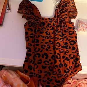 Cat and jack leopard one piece bikini